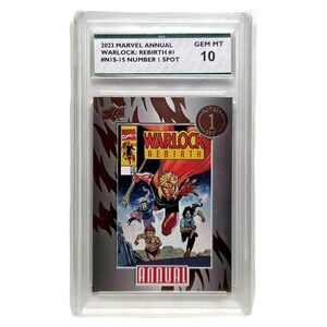 Warlock Rebirth 1 Upper Deck Marvel Annual Number Spot N1S-15 SPA 10 Card N1S‎